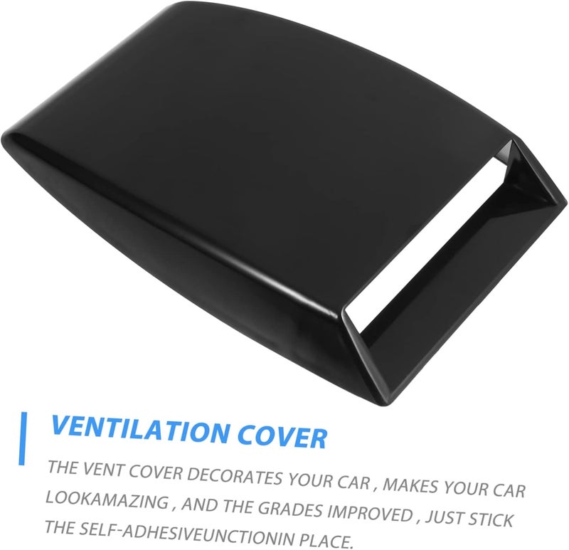 DECHOUS Car Hood Scoop Ventilation Cover Decorative Air Flow Intake Grille for Universal Fit Sturdy Plastic Engine Bay Accessory - Image 3