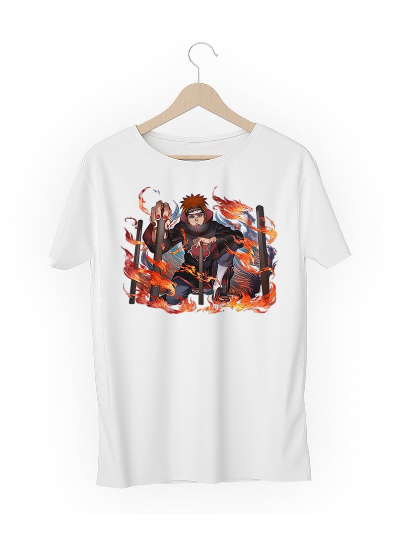 Fashion World Cotton T-shirt Printed with High-quality Anime Naruto Pain - Image 3