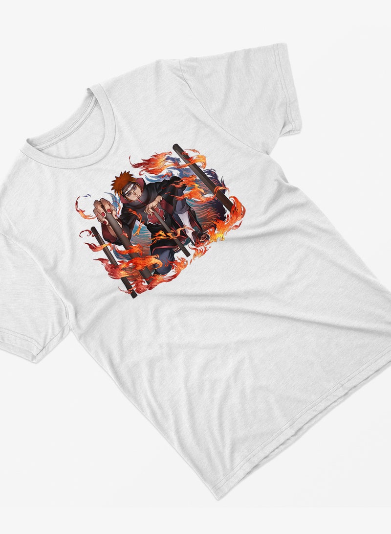 Fashion World Cotton T-shirt Printed with High-quality Anime Naruto Pain - Image 2