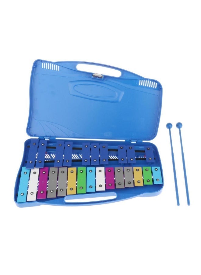 25 Note Xylophone Colorful 25 Key Xylophone Colorful Glockenspiel Mini Marimba with Hard Case & Mallets – Educational Keyboard Percussion Musical Instrument for Kids Students & Beginners - Image 1