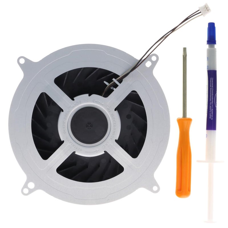 TRADOCK Internal CPU Cooling Fan Replacement for Sony PlayStation 5 PS5 23 Blades Fan 17 Blades CFI-1015A CFI-1015B CFI-1002A/B CFI-1016A/B CFI-1018A/B CFI-1115A CFI-1115B CFI-1102A/B CFI-1116A/B CFI-1118A/B - Image 1