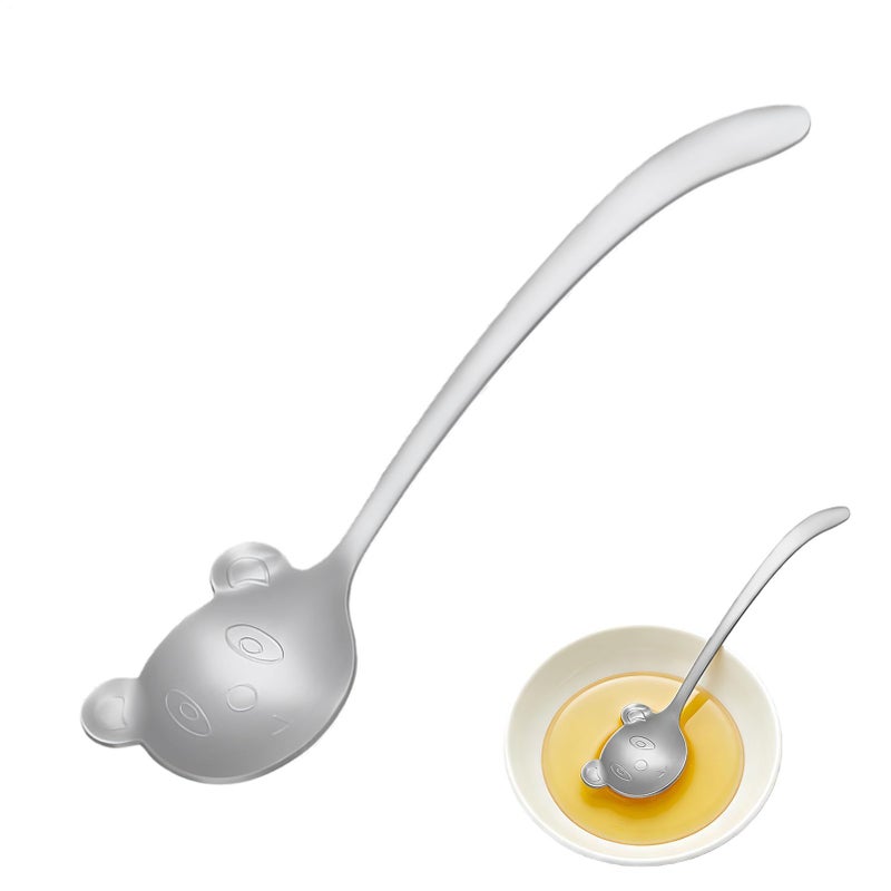Colorful Stainless Steel Small Dessert Spoons With Panda Design Tea Spoons Cutlery Serving for Parties Weddings Restaurants Hotel Kitchen Home - Image 1