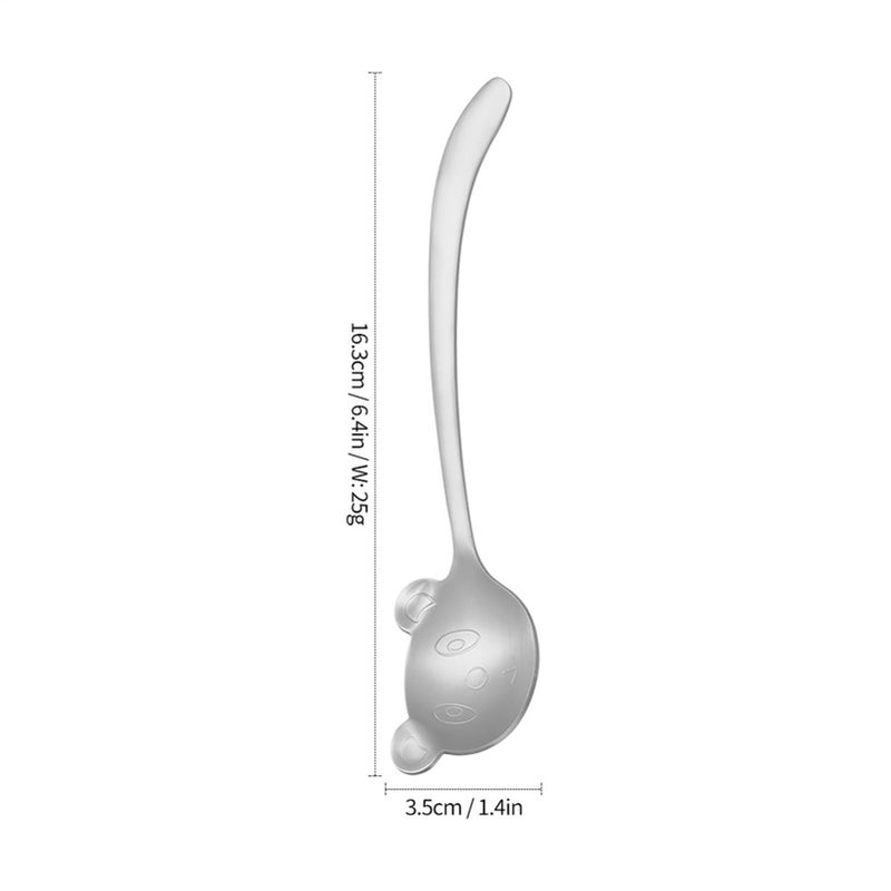 Colorful Stainless Steel Small Dessert Spoons With Panda Design Tea Spoons Cutlery Serving for Parties Weddings Restaurants Hotel Kitchen Home - Image 5