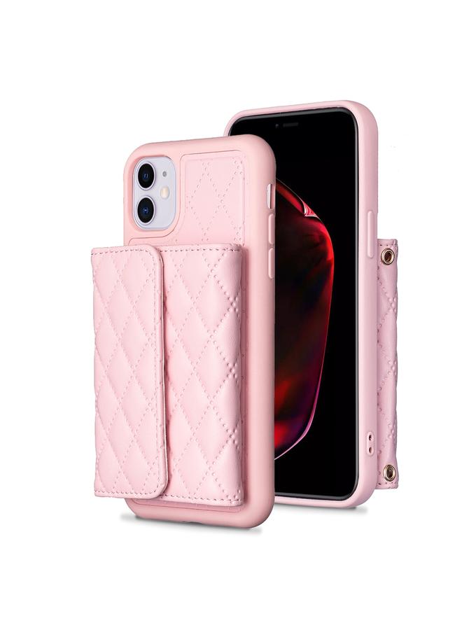 اس-توب جراب هاتف iPhone 11 من الجلد بتصميم معيني أفقي - Image 1