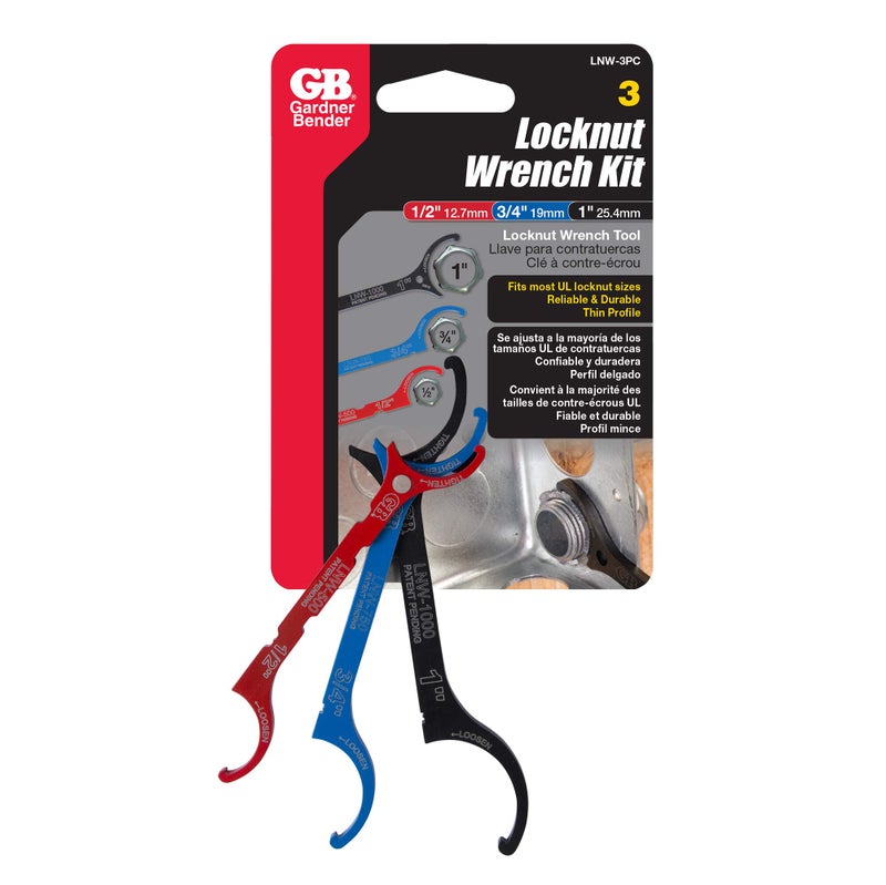 Gardner Bender LNW-3PC LNW locknut wrench, Assorted - Image 2