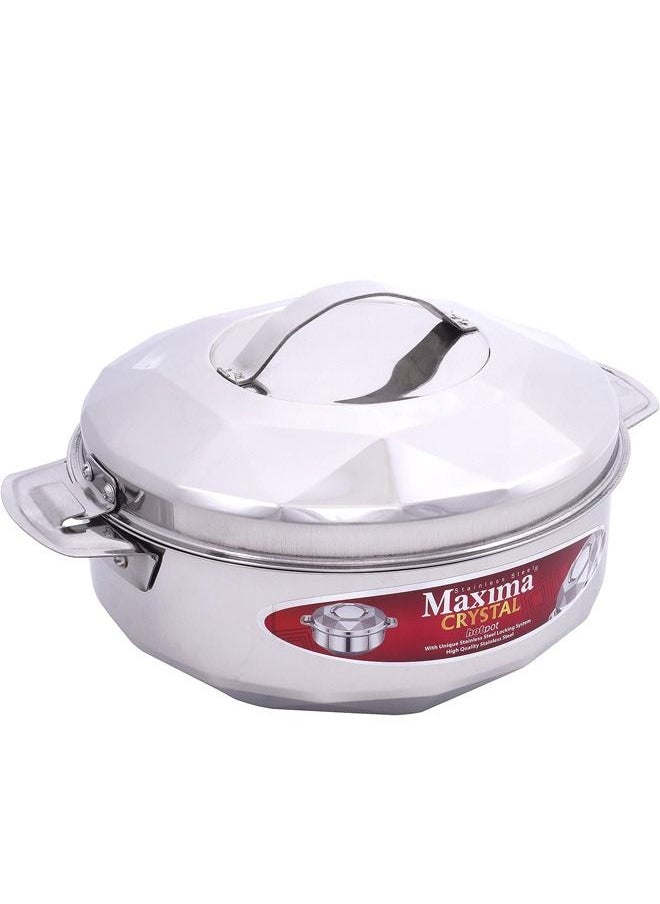 Maxima - Set of 3 Stainless Steel Hotpot Silver - Image 1
