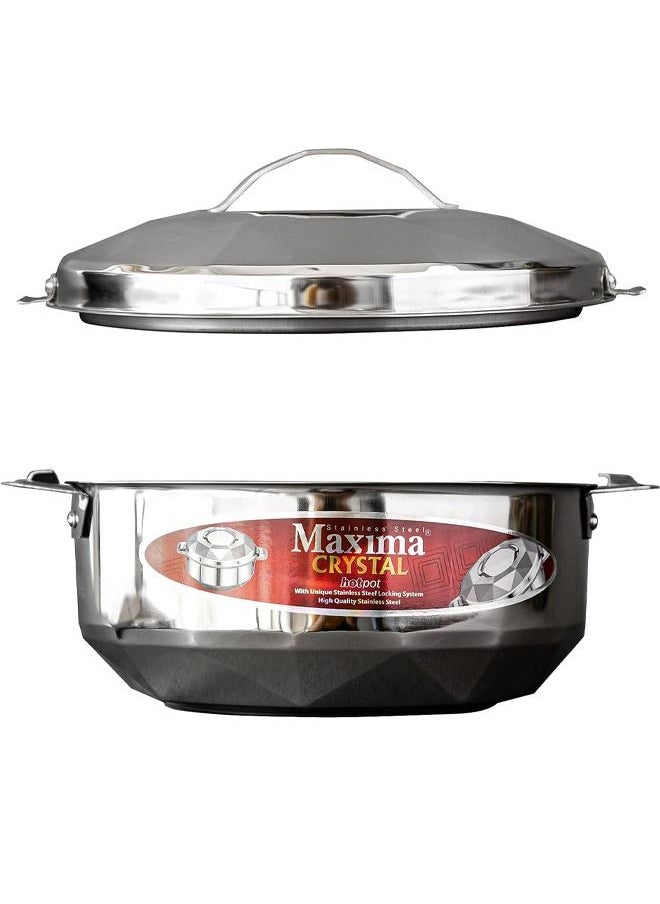 Maxima - Set of 3 Stainless Steel Hotpot Silver - Image 1