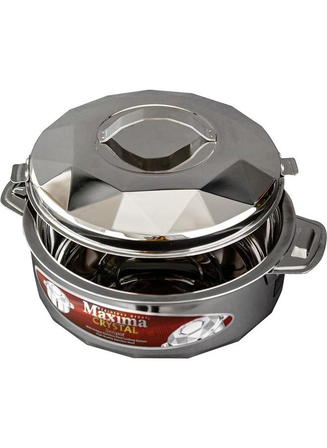 Maxima - Set of 3 Stainless Steel Hotpot Silver - Image 1