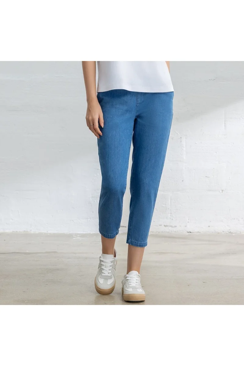 جيوردانو جينز نسائي أزرق من الدنيم