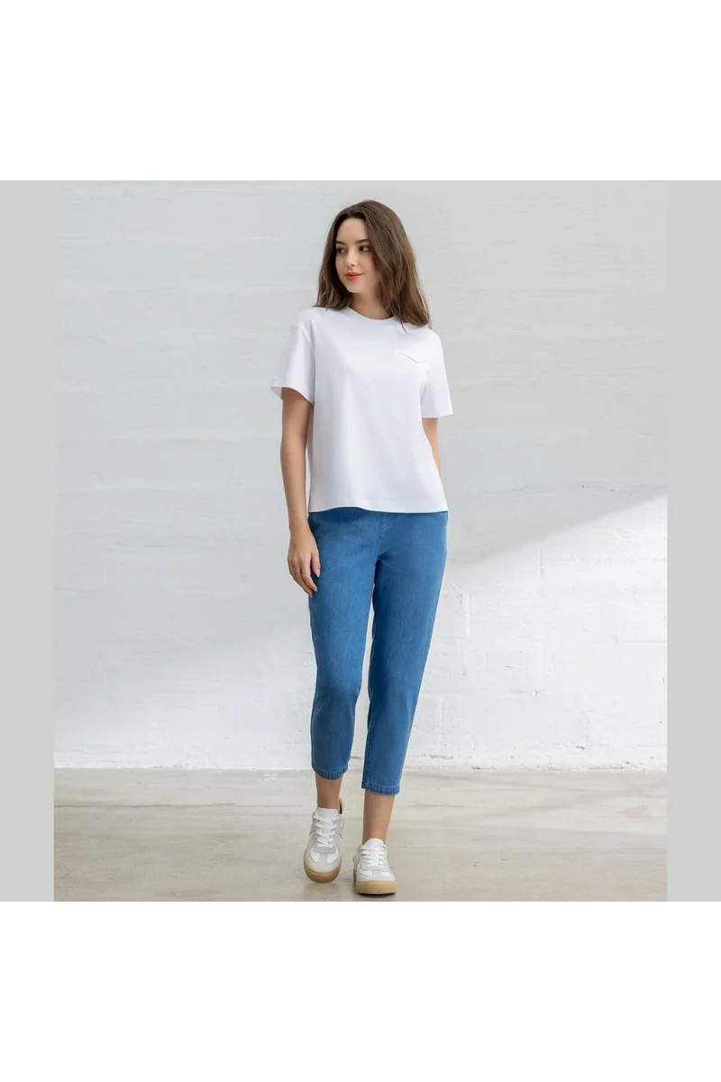 جيوردانو جينز نسائي أزرق من الدنيم