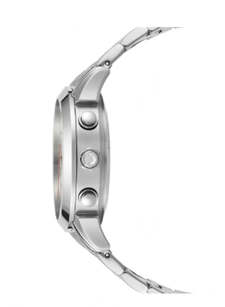 Al Fajr Analogue + Digital Round Stainless Steel Men's Watch WA-10SW  - Image 3