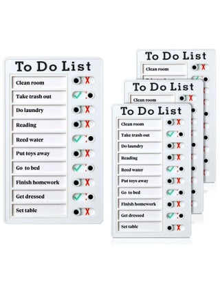 Chore Chart, Daily to Do List, Memo Checklist Board, Portable Detachable Planning Reminder Chart, DIY Home Check Items and Form Good Habit (4 Pcs) - pzsku/Z21874251166869CACC71Z/45/_/1731576145/6e93727f-b9d0-4b47-822c-e1699eb71934