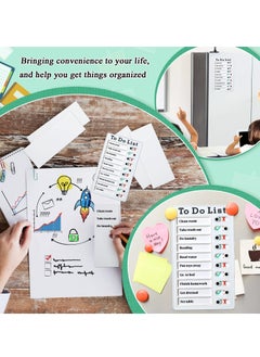 KASTWAVE Chore Chart, Daily to Do List, Memo Checklist Board, Portable Detachable Planning Reminder Chart, DIY Home Check Items and Form Good Habit (4 Pcs)  - Image 3
