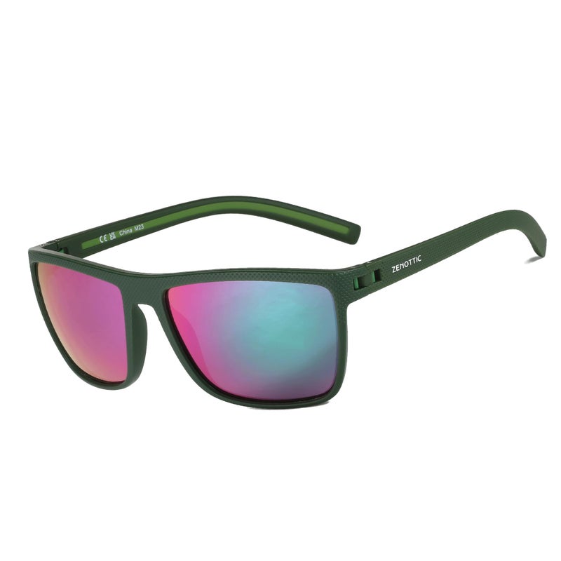 ZENOTTIC Polarized Sunglasses for Men Lightweight TR90 Frame UV400 Protection Square Sun Glasses - Image 2