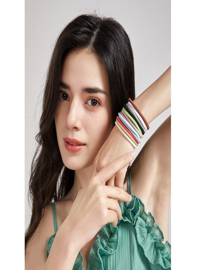 Dofash Hyper Elastic Hair Ties, 30 PCS Beige Hair Bands for Women's Hair, Blonde, Reusable, Nylon, Quick Stretch and Restore, Smooth Junction, Durable, Hair Friendly, Safety Tested - Image 3