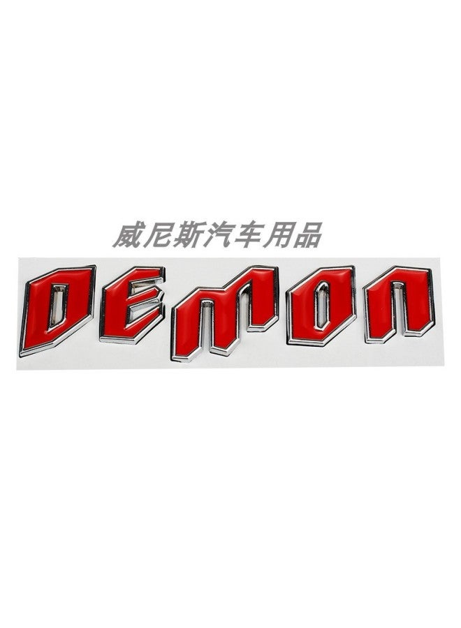 Demon Modified Car Logo Body Stickers Demon Labeling 3d Three-dimensional Metal Stickers