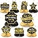 Wayyogh 9Pcs Farewell Party Decorations Black Gold Rude That Youre Leaving But Ok Honeycomb Centerpieces We Will Miss You Table Topper Decor for Coworker Leaving Goodbye Going Away Retirement Party Supplies - Image 2