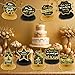 Wayyogh 9Pcs Farewell Party Decorations Black Gold Rude That Youre Leaving But Ok Honeycomb Centerpieces We Will Miss You Table Topper Decor for Coworker Leaving Goodbye Going Away Retirement Party Supplies - Image 4