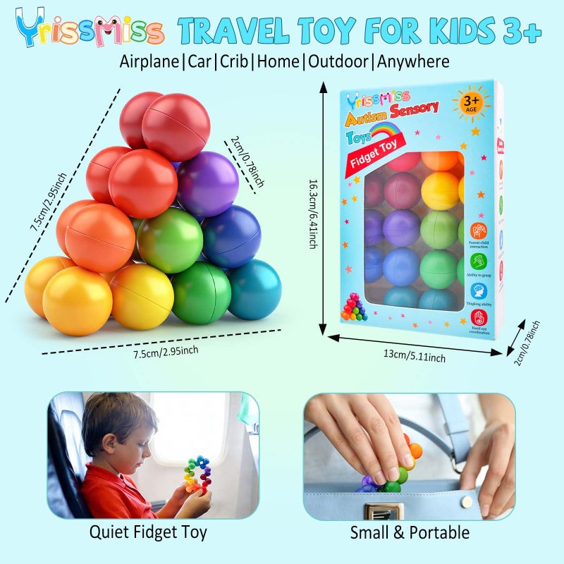 Yrissmiss Easter Basket Stuffers Gifts for Kids Boys Girls Autism Sensory Toys for Autistic Children, Fidget Toys for Adults Kids, Autism Toy for Toddlers 3-4, Airplane Car Travel for Kids Ages 3-5 - Image 2