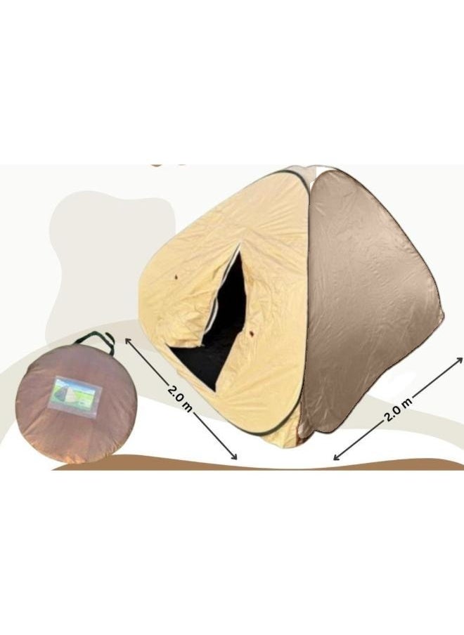 Generic - Double Person Instant Pop-Up Tent, for Camping Tent Automatic Quick Release Waterproof Outdoor Fishing Sun Shade Picnic BBQ Beach Size: 2*2*1.35m - Image 1