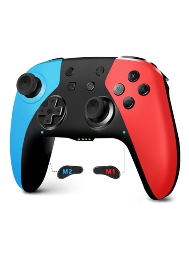 Wireless Controller for Switch/Lite/OLED，Switch Pro Controller with one button wake-up Function/Double Vibration/Programmable Button/Hall Joystick - Image 1