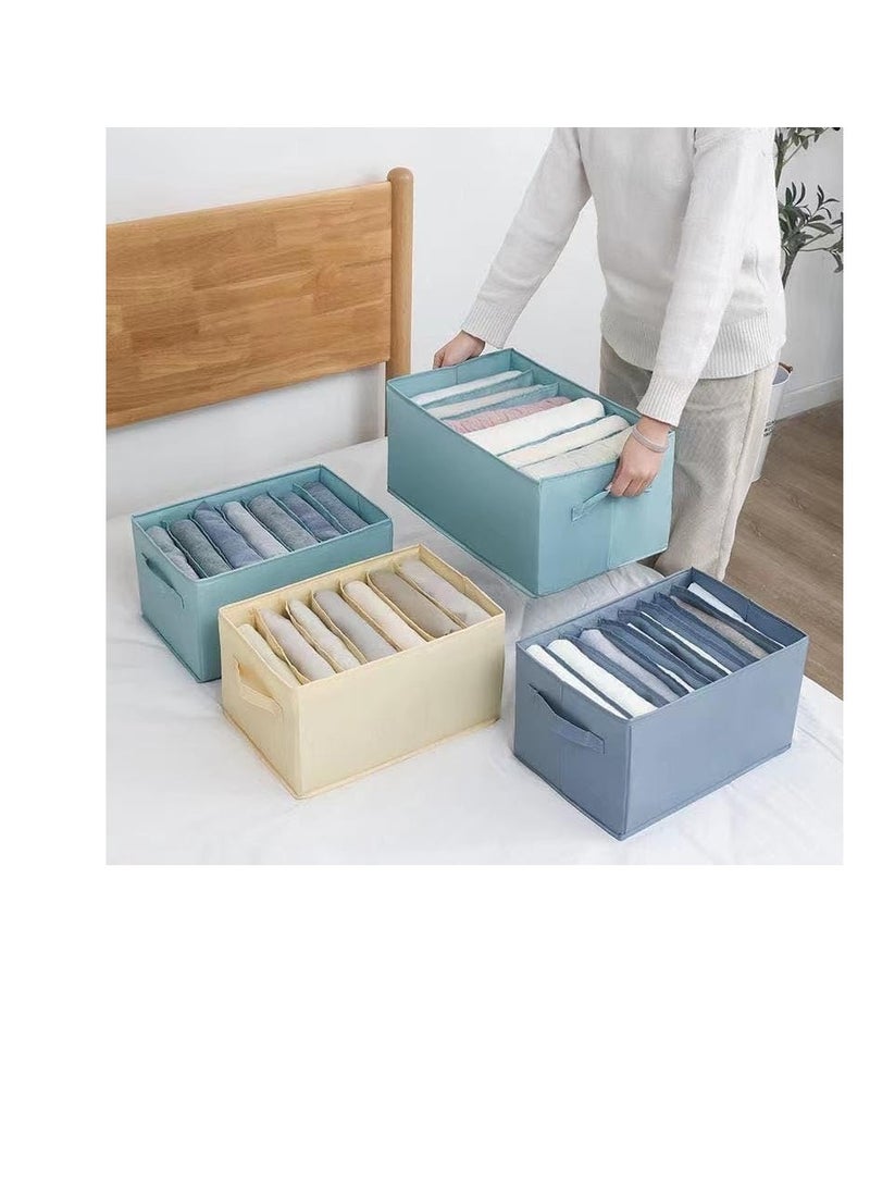 منظم البنطلونات 9 خانات - الحل المثالي لدولاب مرتب وأنيق AB (ازرق) - Image 2