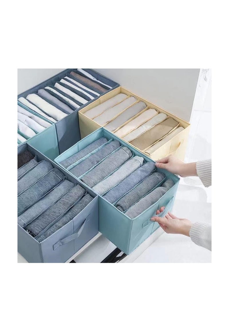 منظم البنطلونات 9 خانات - الحل المثالي لدولاب مرتب وأنيق AB (ازرق) - Image 3