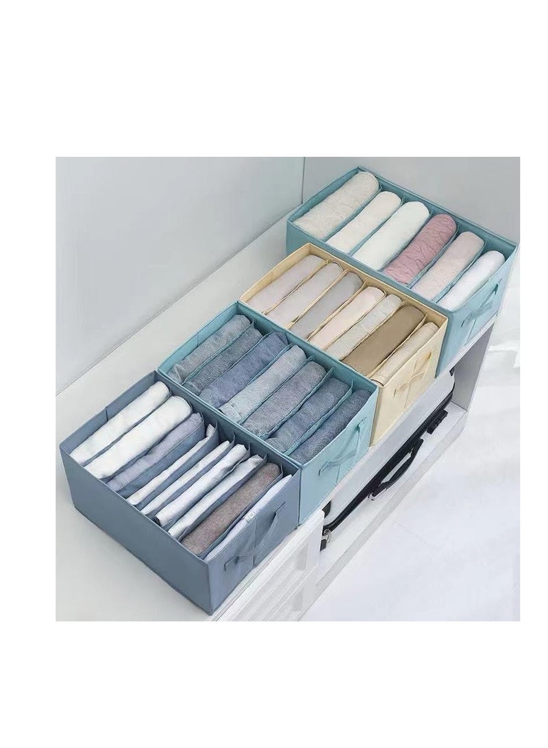 منظم البنطلونات 9 خانات - الحل المثالي لدولاب مرتب وأنيق AB (ازرق) - Image 5