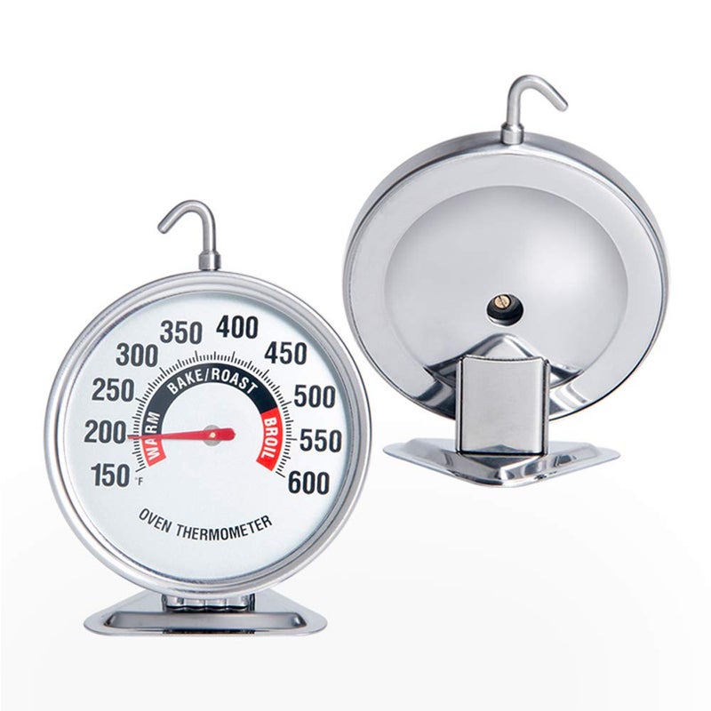 defull Extra Large 3" Oven Thermometer with Easy-Read Dial | 150-600Â°F Pro Accurate Temp Gauge for Kitchen, Baking, Grill & Meat | Hang or Stand for Gas/Electric Ovens - Image 2