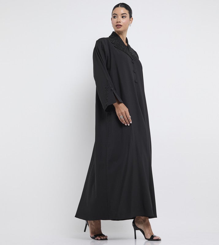 ROZA Stylish Hand Work Abaya - Image 2