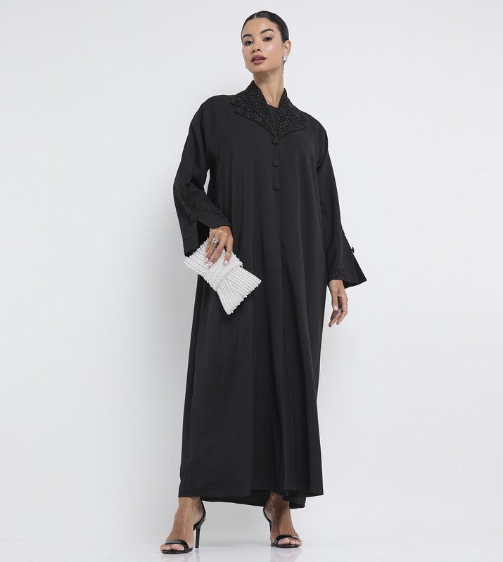 ROZA Stylish Hand Work Abaya - Image 5