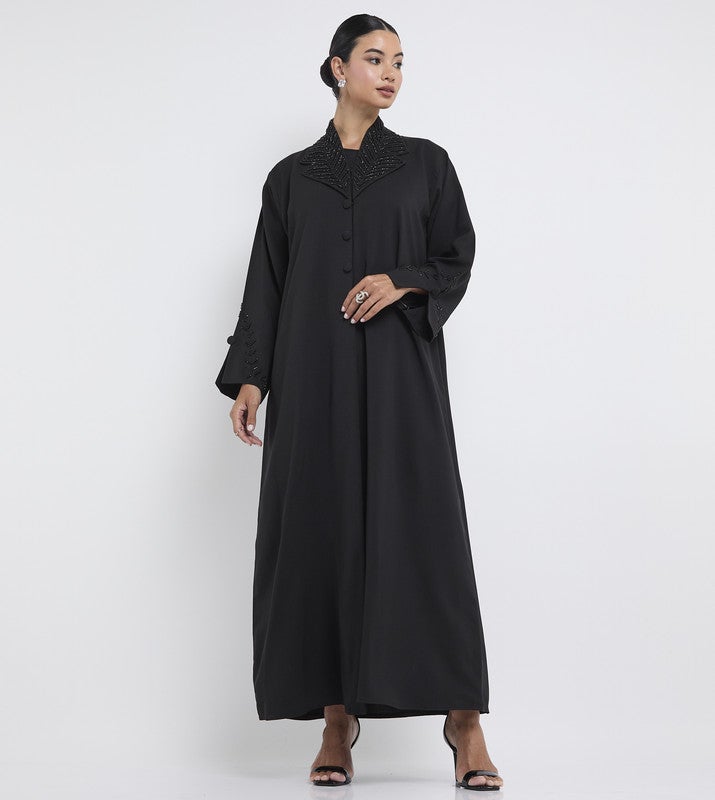 ROZA Stylish Hand Work Abaya - Image 1