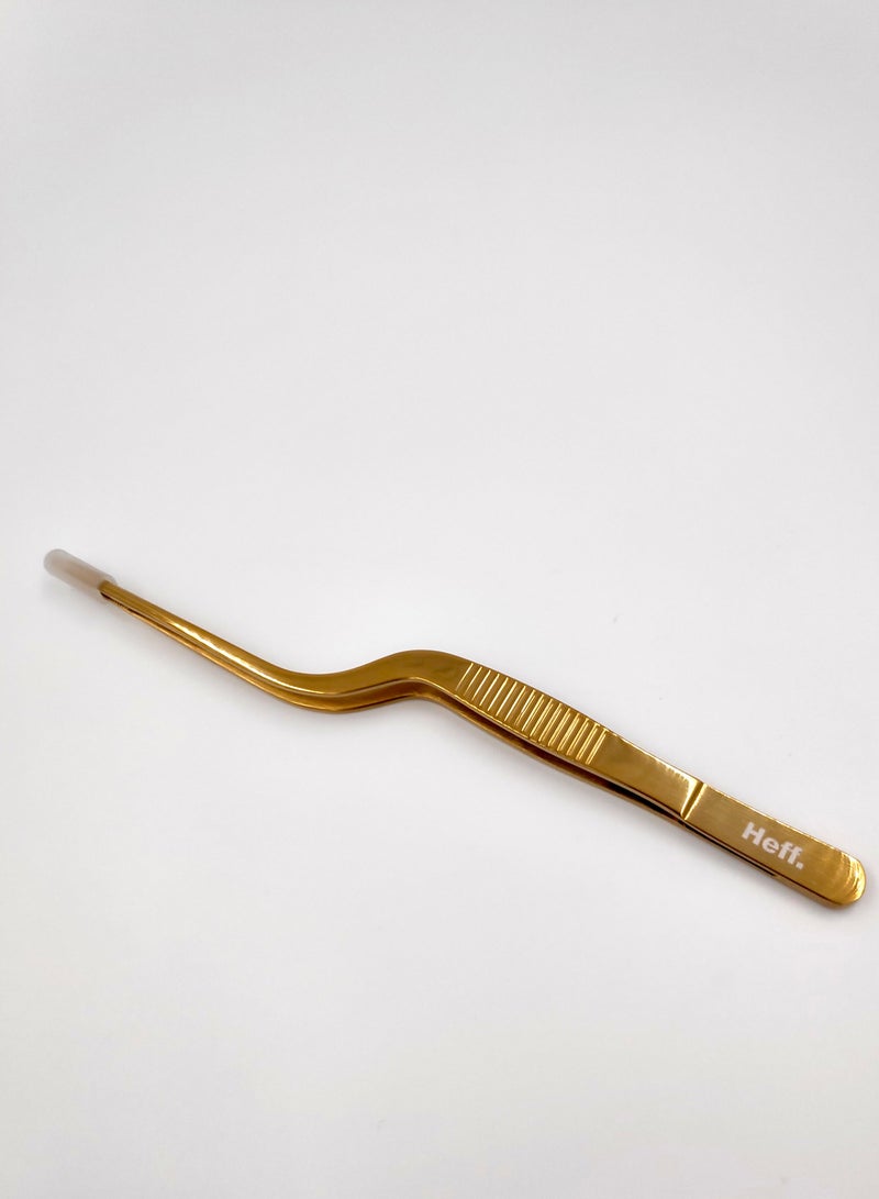 Heff OFFSET TWEEZER 6” inch (Glossy Gold) - Image 2