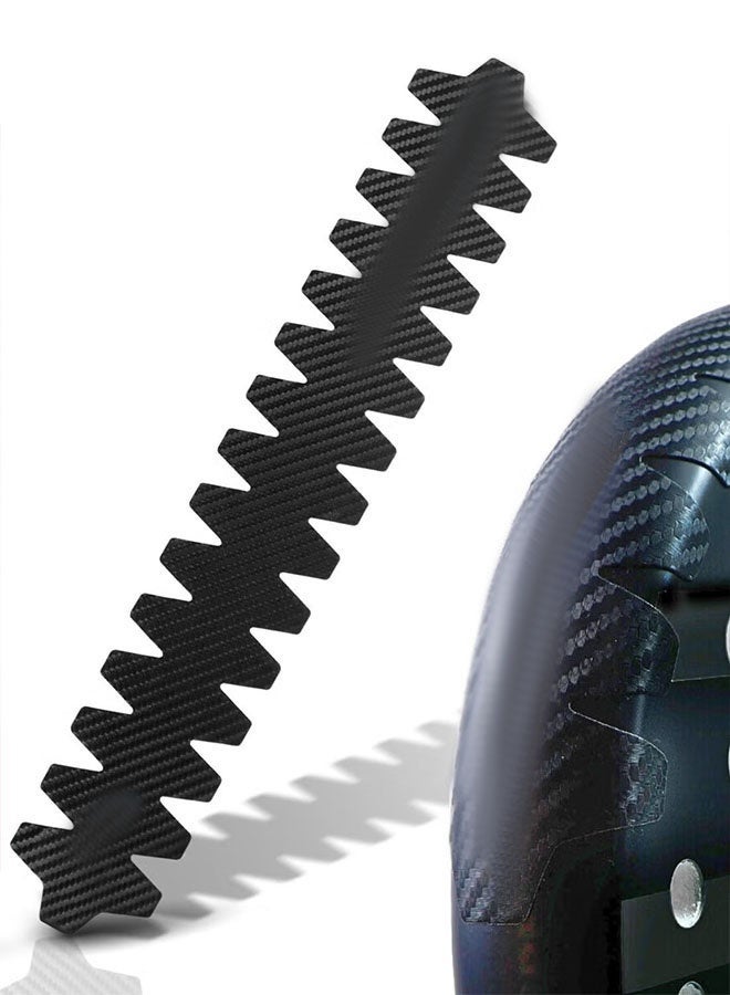 general Racket Protector, Carbon Fiber Texture – Large |  Lightweight & Durable for Maximum Edge Protection | Universal Fit, Easy to Apply - Image 1