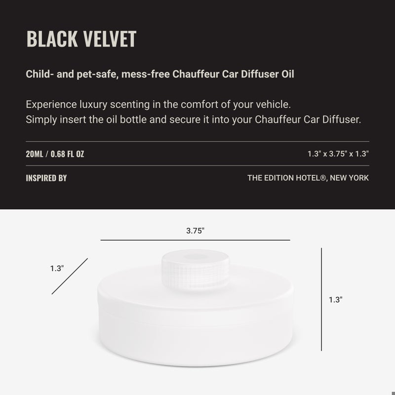 Hotel Collection Chauffeur Smart Car Diffuser Oil - Black Velvet - Premium Car Air Freshener Cartridge - Blonde Woods, Rose, and Black Fig - Essential Oils - Cars, Trucks, SUVs, RVs & More - Image 3