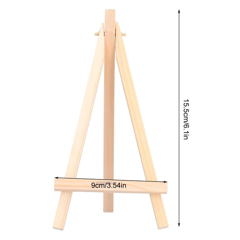 10Pcs Wooden Tabletop Easel Stand For Painting Wedding Place Card Holder Display - Image 4
