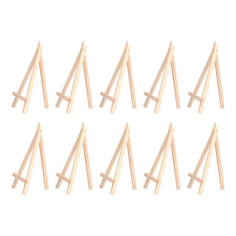 10Pcs Wooden Tabletop Easel Stand For Painting Wedding Place Card Holder Display - Image 2