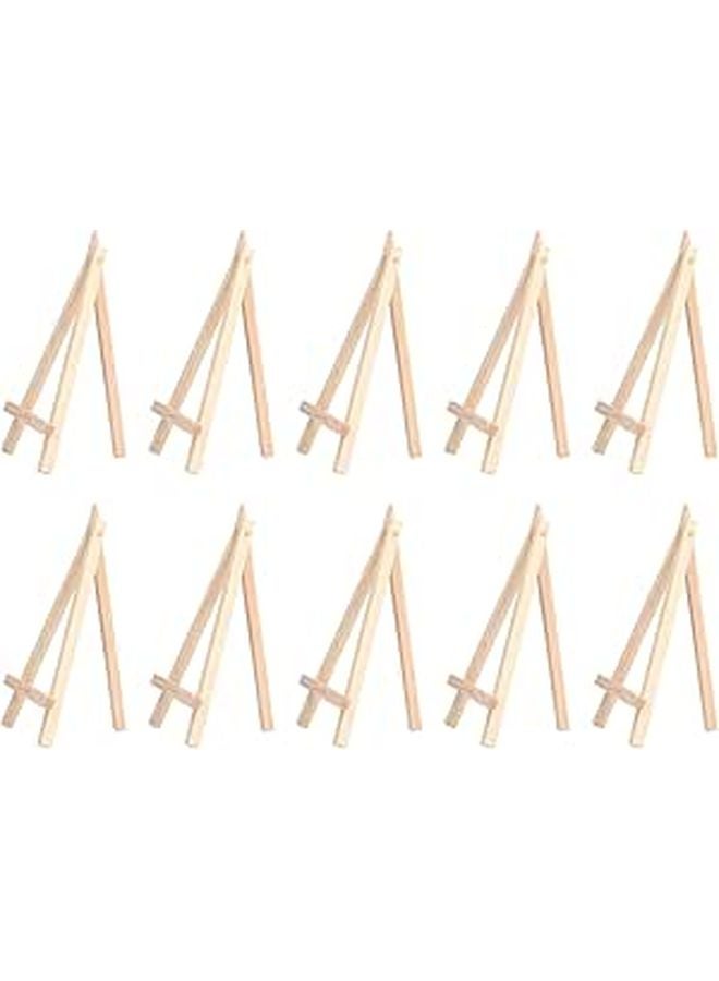 10Pcs Wooden Tabletop Easel Stand For Painting Wedding Place Card Holder Display - Image 1