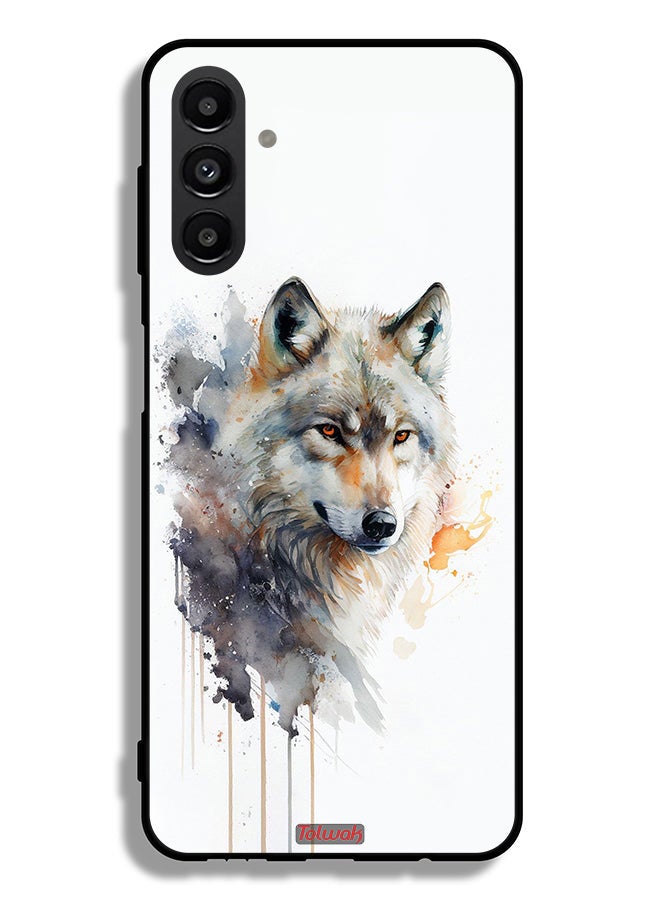 Tolwak Samsung Galaxy A04s Protective Case Cover Wolf Abstract Art - Image 1