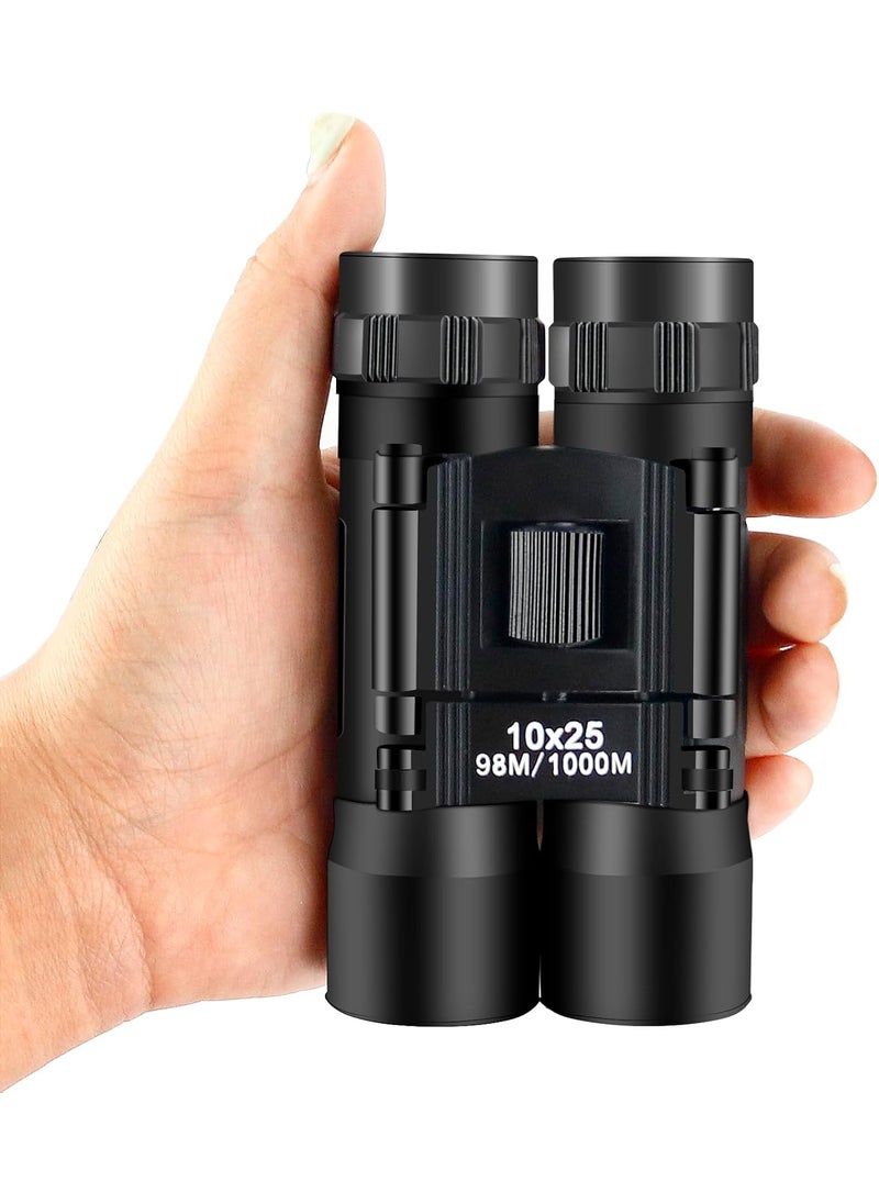 Beileshi beileshi 10x25 Binoculars for Adults High Powered Mini Pocket Binoculars Waterproof Compact Binoculars for Bird Watching Hunting Concert Theater Opera Traveling Sightseeing  - Image 1