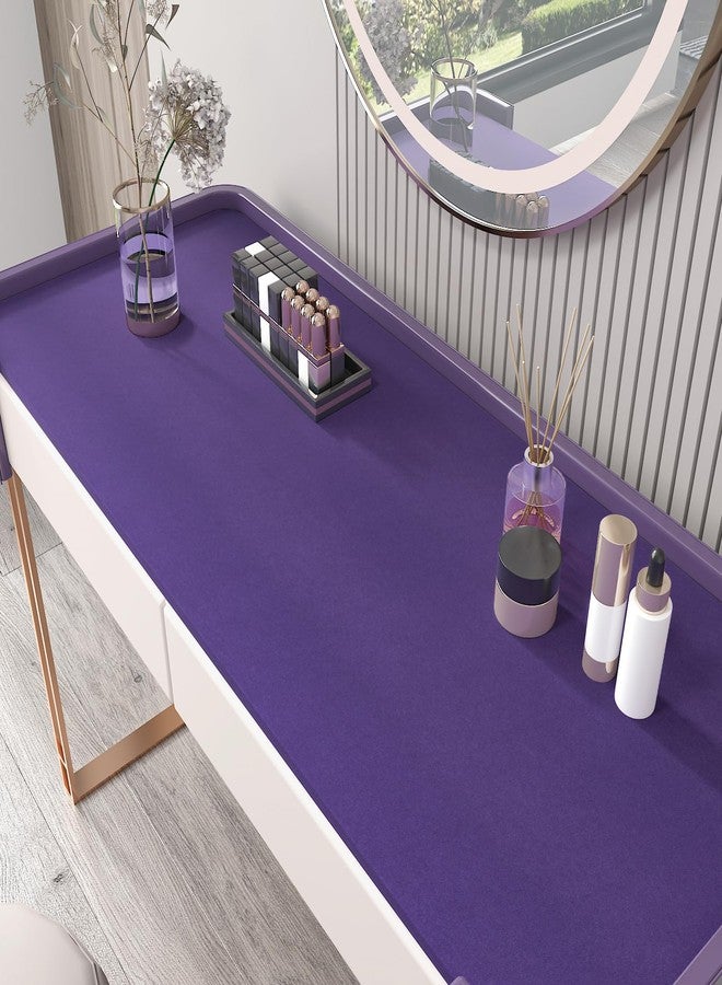 CHIHUT 12”x100” Self Adhesive Velvet Flocking Liner for Jewelry Drawer Box Lining Purple Soft Felt Drawer Liner for Bedroom Dresser Thick Velvet Fabric Wallpaper Peel and Stick for Art Crafts - Image 4