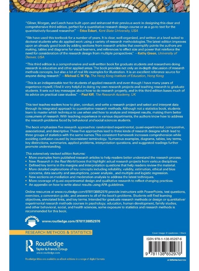 Research Methods in Applied Settings: An Integrated Approach to Design and Analysis, Third Edition - Image 2