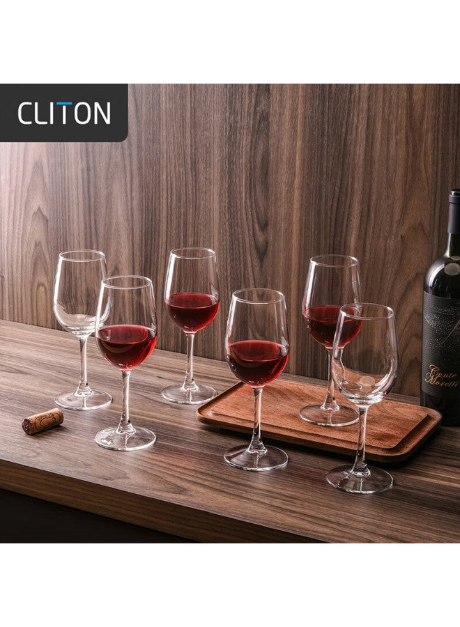 Cliton Wine Gl Set Of 6, Stemmed Gl For Home Use, Bordeaux Wine Gl, Glass Cups - Image 1