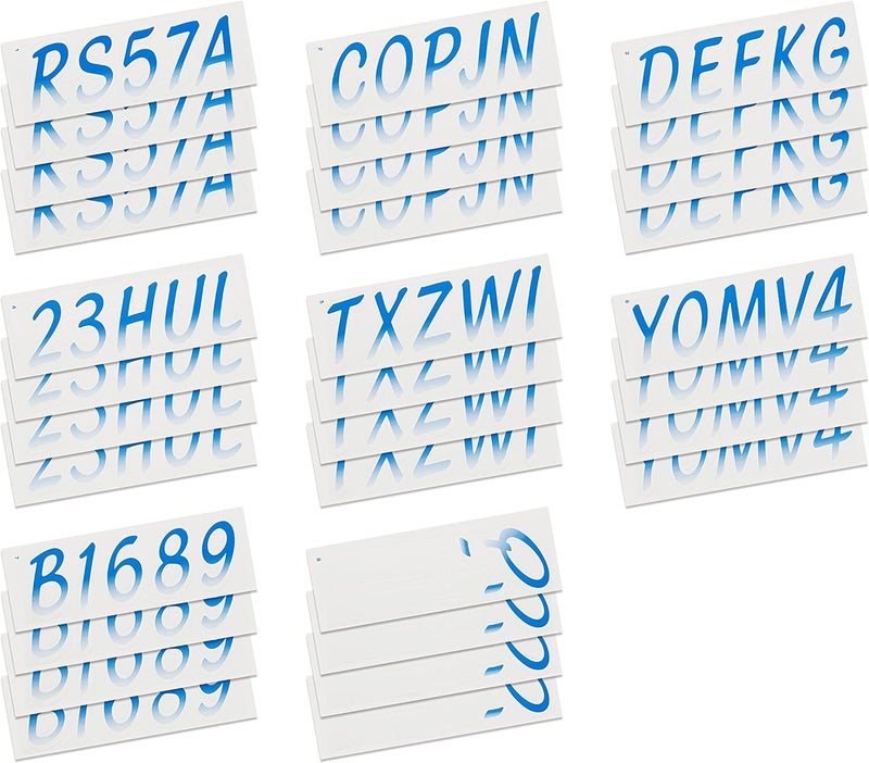 Stiffie Whipline Blue/White 3" Boat & PWC Registration Decals • Numbers Letters Stickers - Image 4