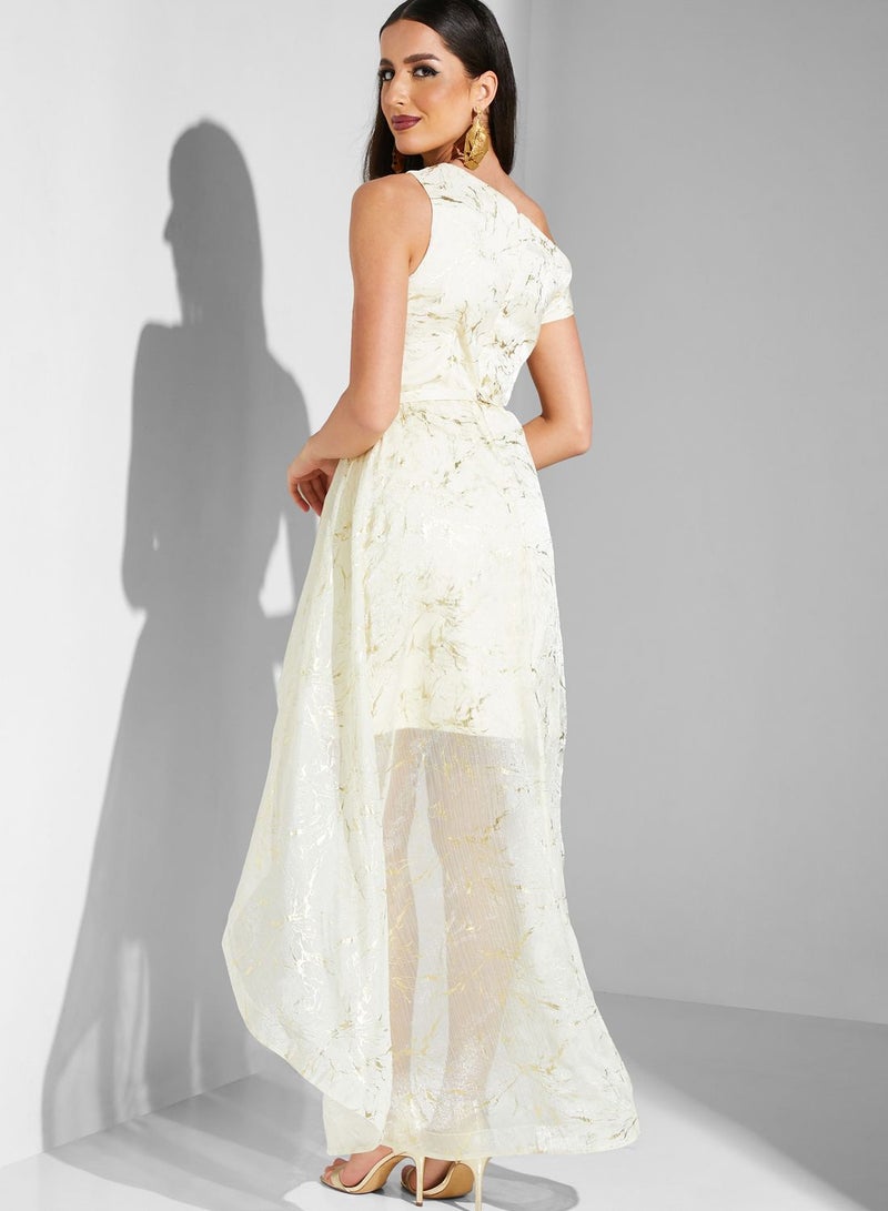 Iyra One Shoulder High Low Dress - Image 2