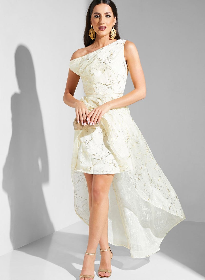 Iyra One Shoulder High Low Dress - Image 4