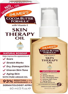 Palmer's Cocoa Butter Formula Skin Therapy Moisturizing Body Oil-Vitamin E-Rosehip Fragrance-Improve scars,stretch marks,dry,damaged skin,uneven tone,ageing skin-Mineral Oil,Paraben Free-60ML