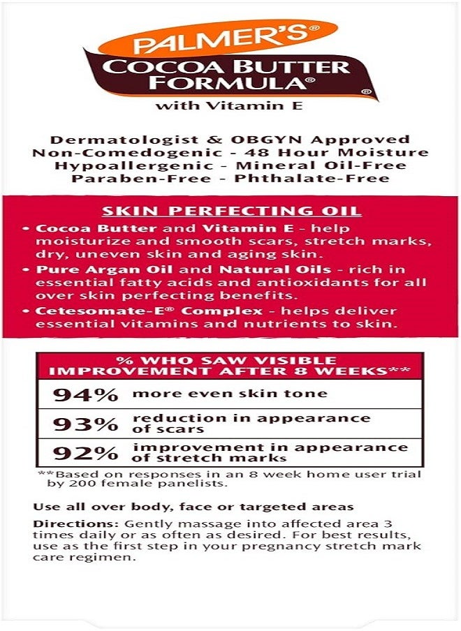 PALMER'S - Palmer's Cocoa Butter Formula Skin Therapy Moisturizing Body Oil-Vitamin E-Rosehip Fragrance-Improve scars,stretch marks,dry,damaged skin,uneven tone,ageing skin-Mineral Oil,Paraben Free-60ML - Image 1