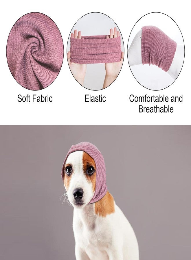 Rbenxia Quiet Ears for Dogs, 1 Piece Dog Ear Cover Hoodies Dog's Ear Muffs Headband Noise Ear Protection Warm Winter Ear Scarf for Dogs (Pink, Medium) - Image 3