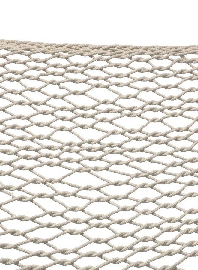 Saiyam Rope Hammock with Wooden Spreader Bars/Adults Swing | for Single Person, 30 Inches Width (Cotton, White) - Image 3